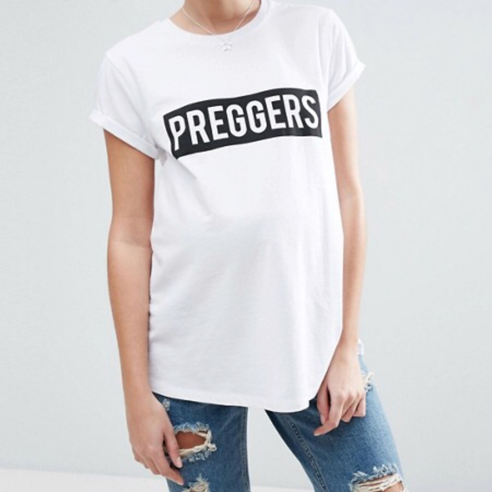ASOS Maternity Preggers Slogan Tee
